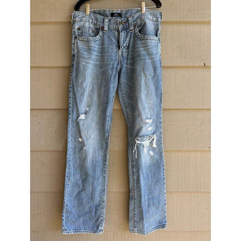 $179 True Religion Men’s RICKY Relaxed Straight Jeans Denim Size 32